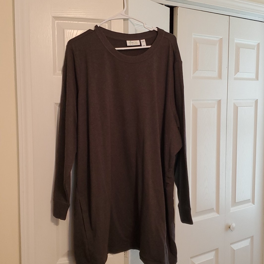 Gray active tunic 3x